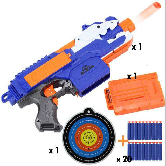 Arminha de brinquedo estilo nerf metralhadora pistola