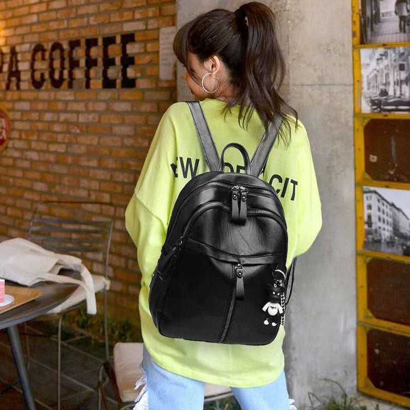 Mochila Casual Feminina Lecce Bag ® Estilo Couro