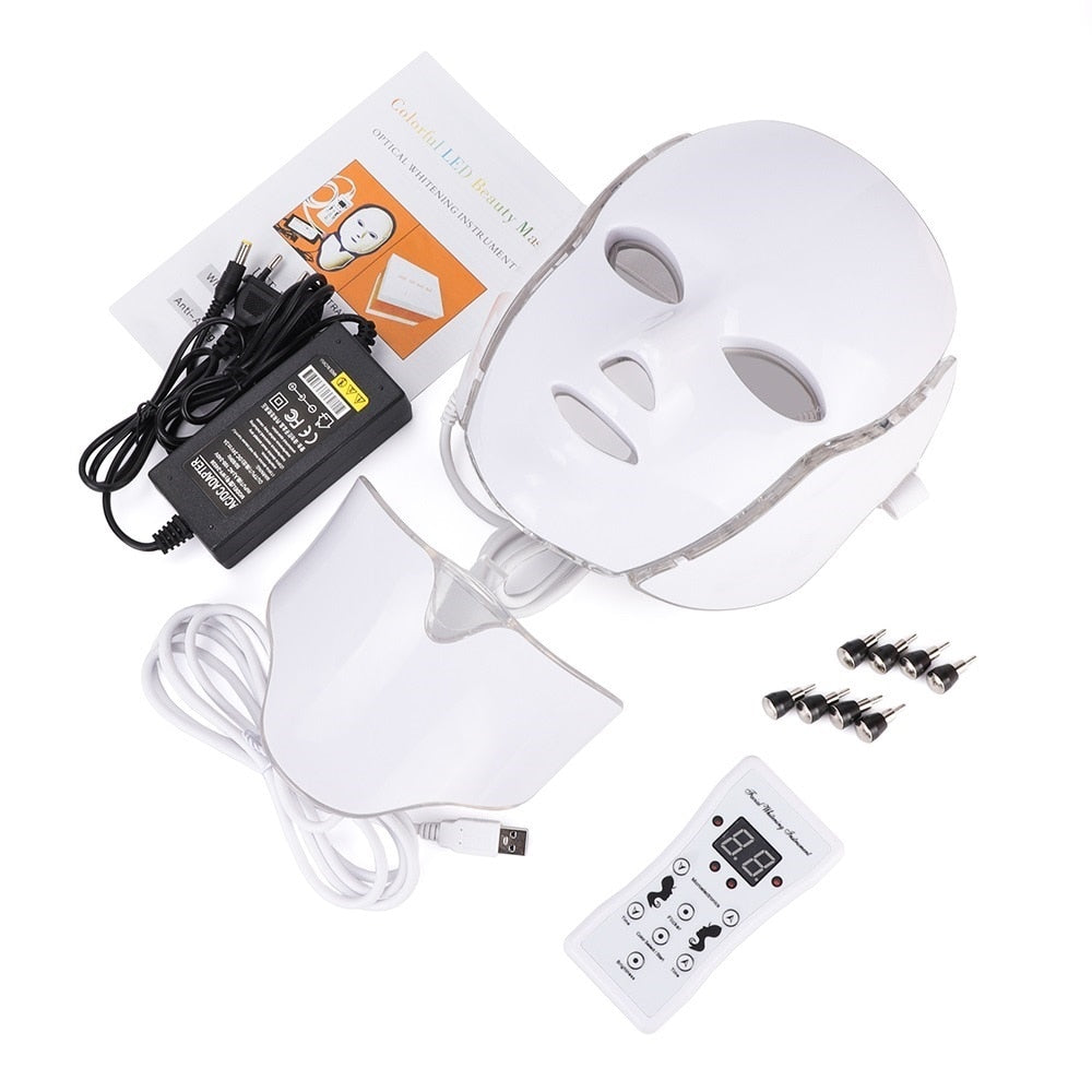 DermaLight ™ - Máscara de LED Fototerapia 7 Cores