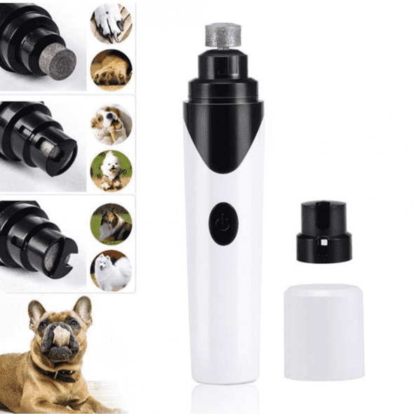 Aparador Lixa de Unha Elétrica de Cães e Gatos - Recarregável - Loja Flash