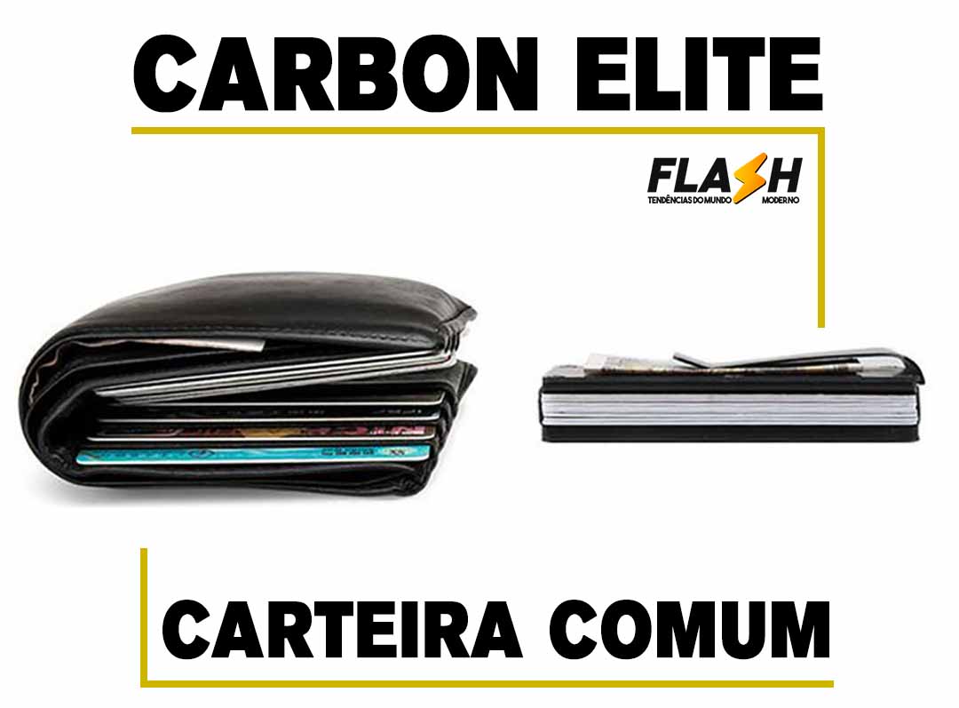 Carbon Elite - Carteira Design Minimalista