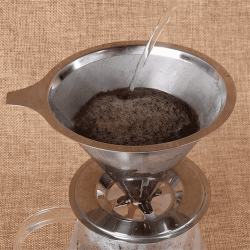 Filtro Coador de Café Inox Reutilizável