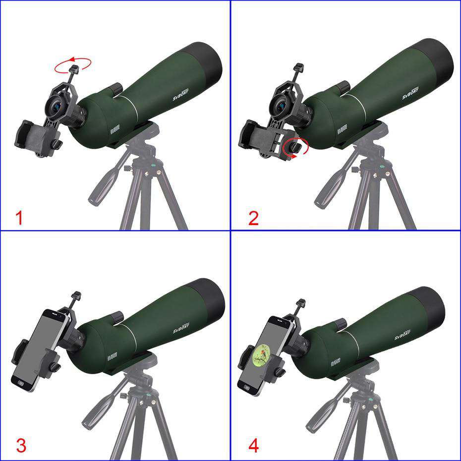 Telescópio Com Mini Tripé Lente 20-60x80 mm - SVBONY ® SV28 - Loja Flash
