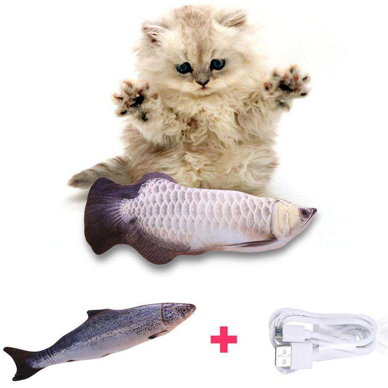 Fish Jump ®  - Peixe de Brinquedo para Gato USB - Loja Flash