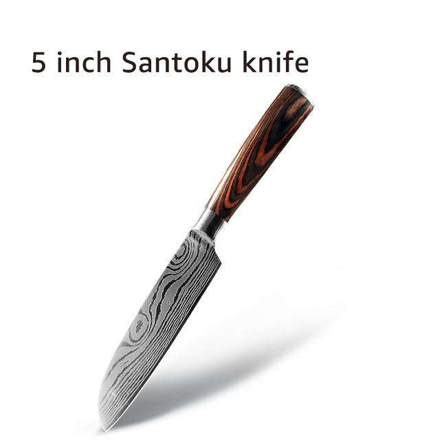 Chef Knives ® - Facas de cozinha Japonesa (Kit 9 Facas) - Loja Flash