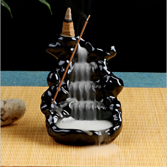 Incensário Zen Natural - Cascata Decoração Feng Shui