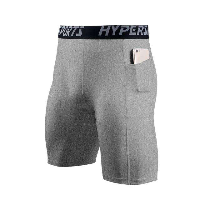 Hypersports ® - Short de treino Masculino Segunda Pele com Bolso para Celular - Loja Flash