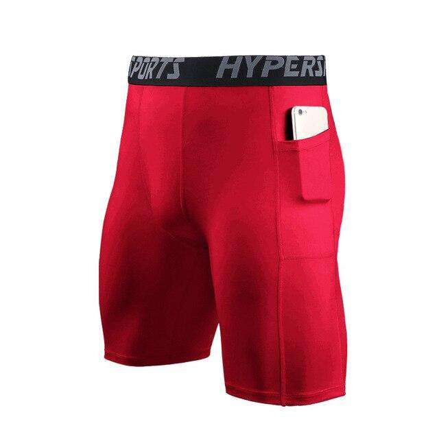 Hypersports ® - Short de treino Masculino Segunda Pele com Bolso para Celular - Loja Flash